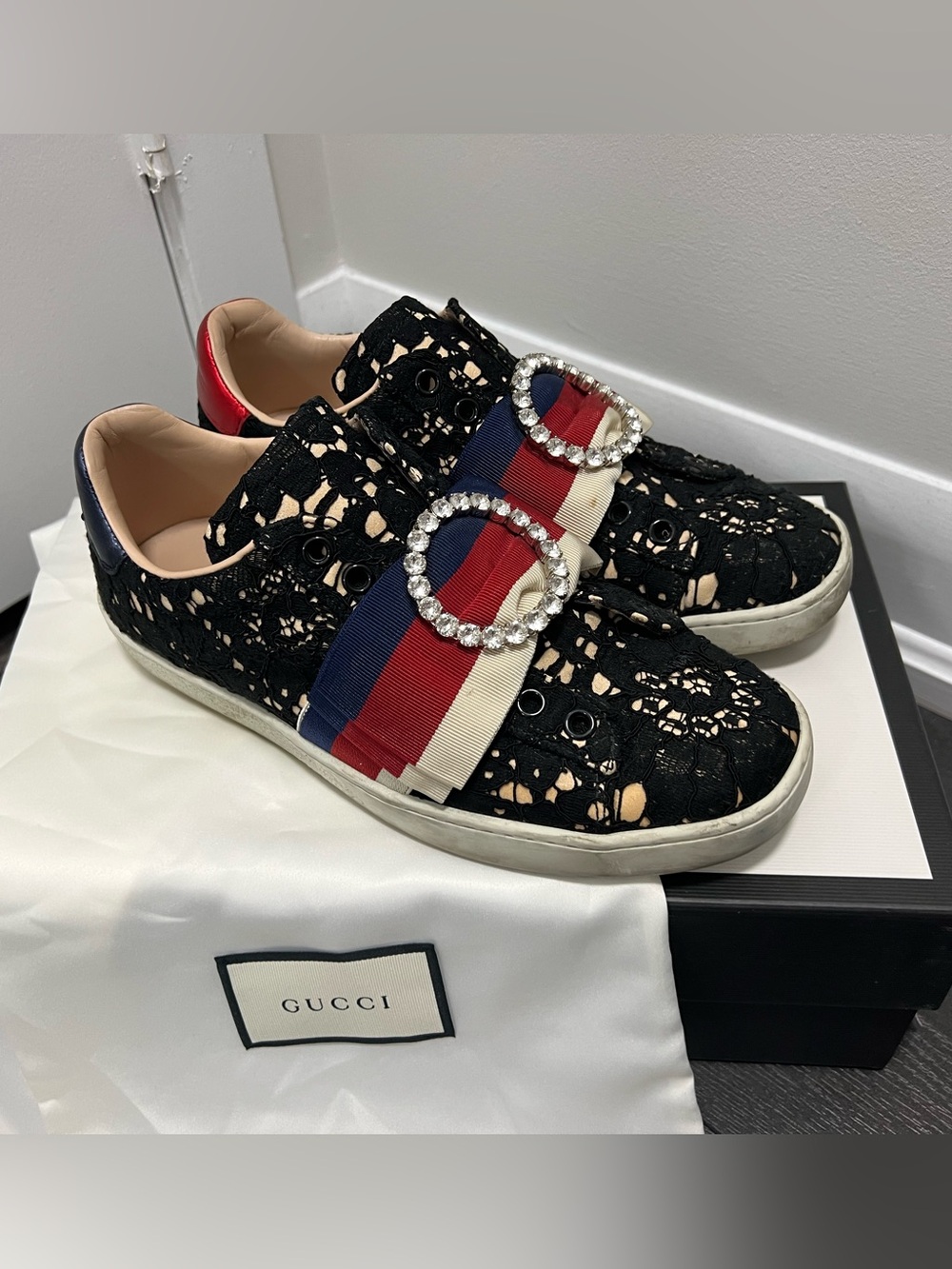 Gucci race details sneakers